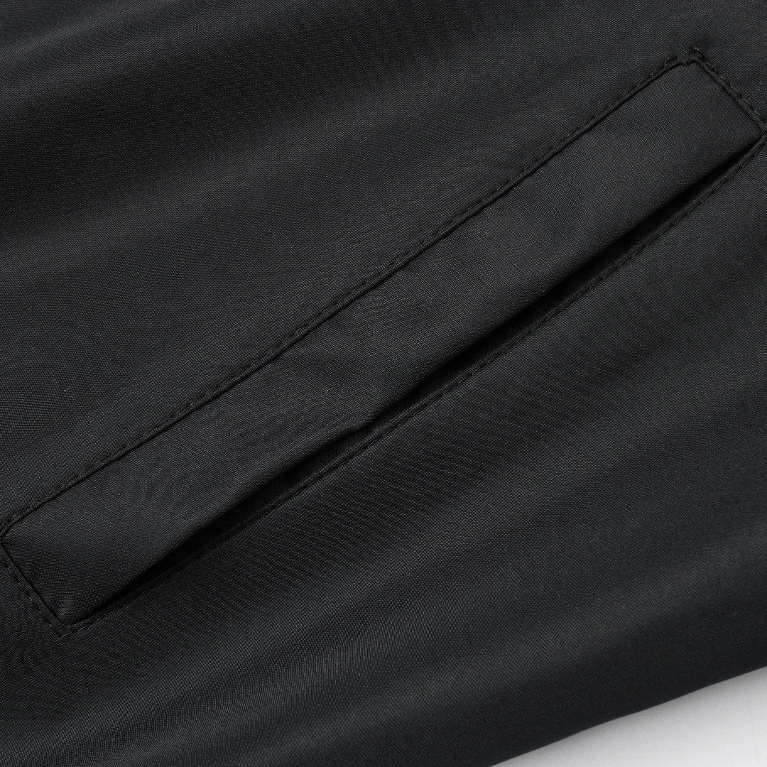 2024 Spring and Autumn New Baseball Collar Short Loose Solid Color Jacket Men&