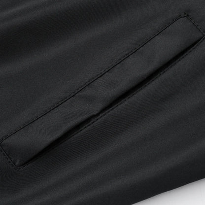 2024 Spring and Autumn New Baseball Collar Short Loose Solid Color Jacket Men&